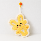CouldNook Cartoon Coral Fleece Hand Towel‑Hanging Absorbent Cloth