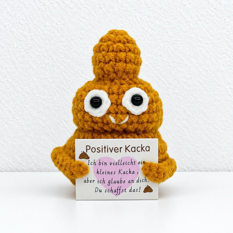 CouldNook Crocheted Character Doll - Textured Shapes And Little Message Cards