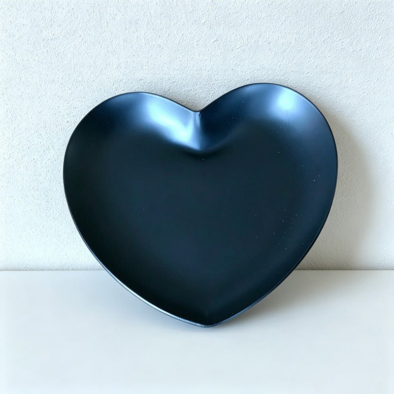 Heart Shape Stainless Steel Trays Plates - Jewelry Cosmetic Organizer Dish