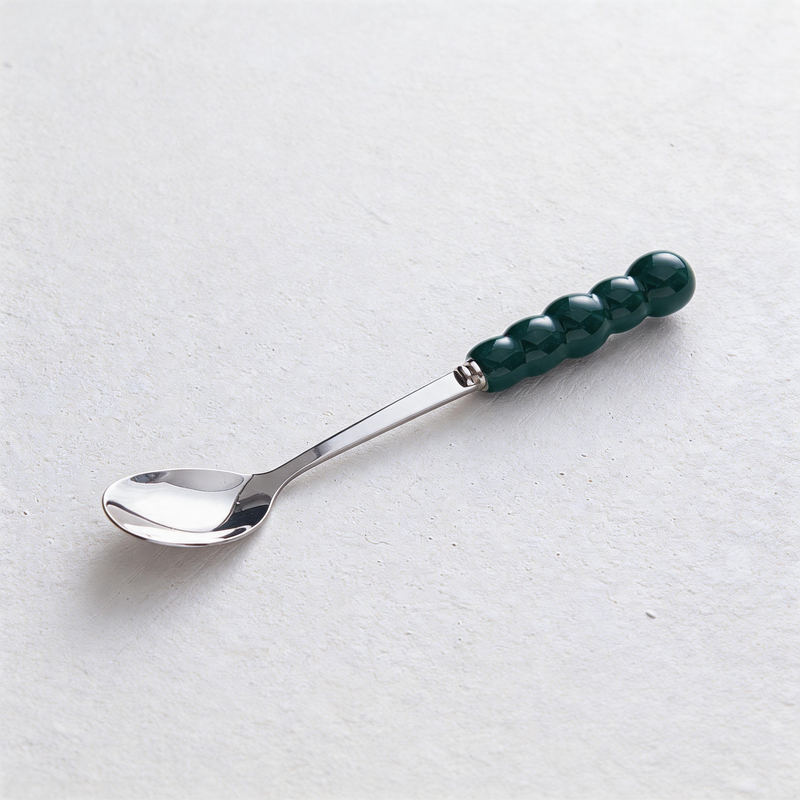 CouldNook Bubble Handle Stainless Steel Dessert Spoon – Aesthetic Multi-Purpose Tableware Utensil