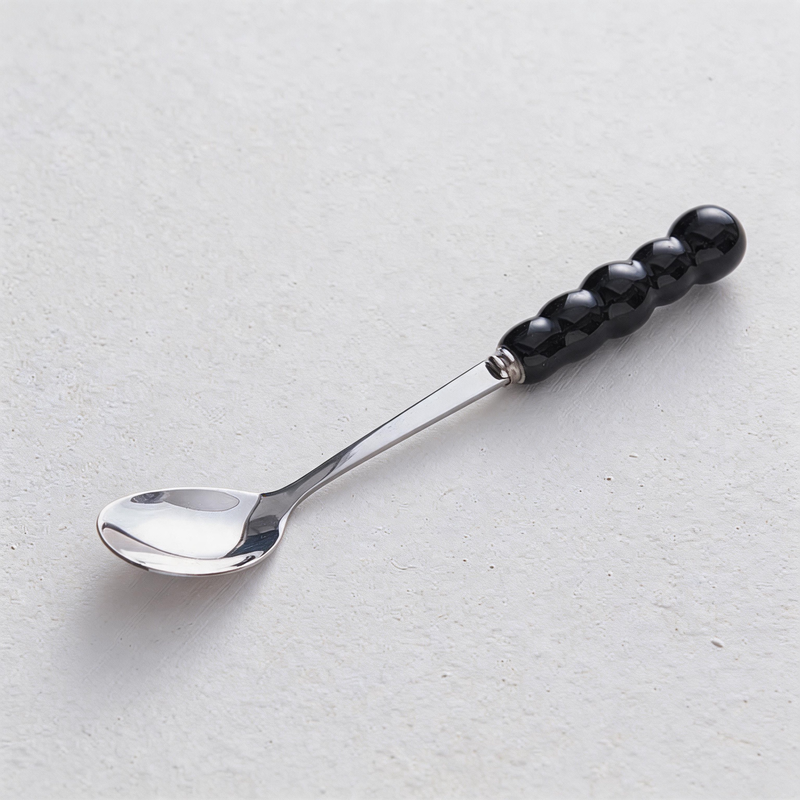 CouldNook Bubble Handle Stainless Steel Dessert Spoon – Aesthetic Multi-Purpose Tableware Utensil