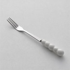 Bubble Handle Stainless Steel Fruit Fork – Aesthetic Dessert & Appetizer Tableware