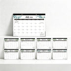 English 2026-2027 Wall Calendar - Floral Art Monthly Planner