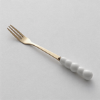 Bubble Handle Stainless Steel Fruit Fork – Aesthetic Dessert & Appetizer Tableware