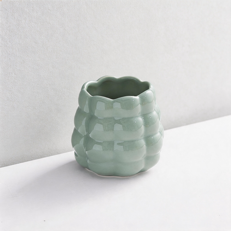 CouldNook Bubble Ceramic Storage Jar -  Aesthetic Multi-Purpose Utensil Storage Kit