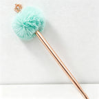 CouldNook Pen-Crown Top Pom Pom Metal Ballpoint Pen Cute Luxury Gift Pen for Students Office Wedding Favors