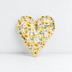 CouldNook Fabric Heart Decoration - Padded Shape And Patterned Textile Exterior