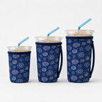 CouldNook Neoprene Cup Carrier - Patterned Body and Side Strap