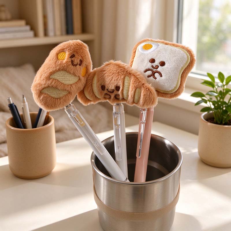 CouldNook Plush Topper Gel Pen - Wobbling Shapes