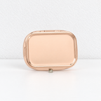 CouldNook Mirror Pill Box - Divided Interior And Rounded Rectangular Lid