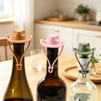 CouldNook Cowboy Hat Silicone Wine Stopper‑Novelty Bottle Sealer
