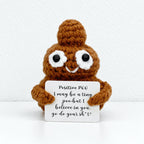 CouldNook Crocheted Character Doll - Textured Shapes And Little Message Cards