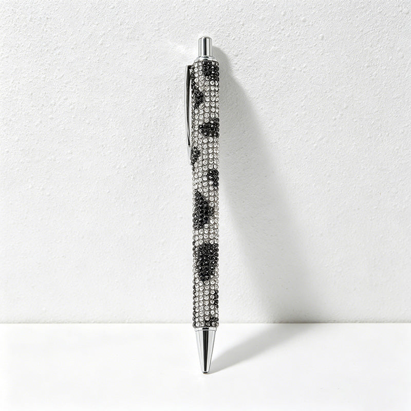 CouldNook Pen-Bling Bling Rhinestone Paved Retractable Metal Ballpoint Pen Luxury Gift Pen for Office School Wedding