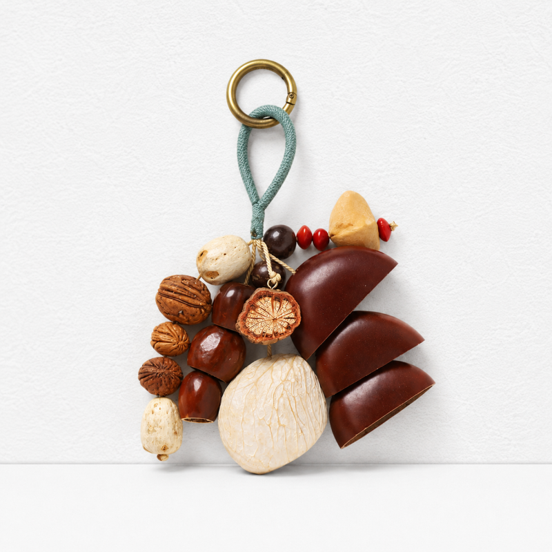 CouldNook Botanical Seed Bag Charm - Forest Nut Keychain