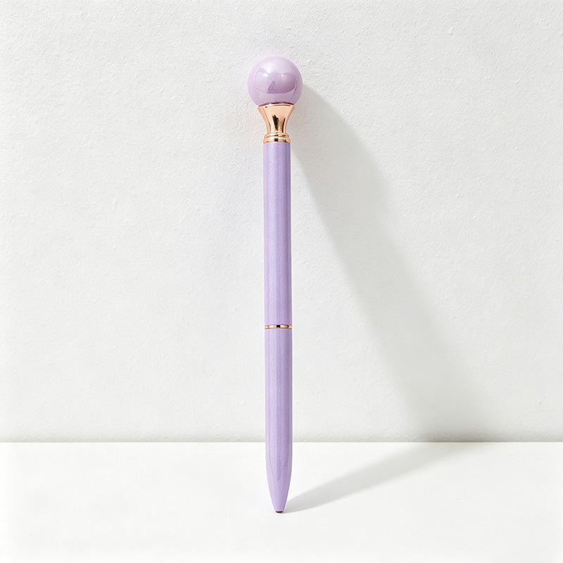 CouldNook Elegant Pearl Ballpoint Pen - Aesthetic Twist Metal Pen (1.0mm)