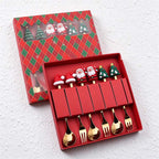CouldNook Christmas Cutlery Set - Character Tops and Decorative Charm Designs