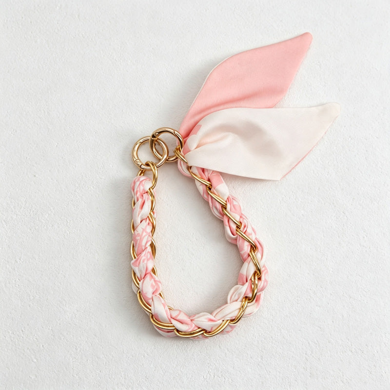 CouldNook Mixed Print Scarf Phone Wrist Strap - Braided Loop