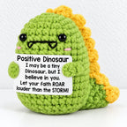 CouldNook Crocheted Character Doll - Textured Shapes And Little Message Cards
