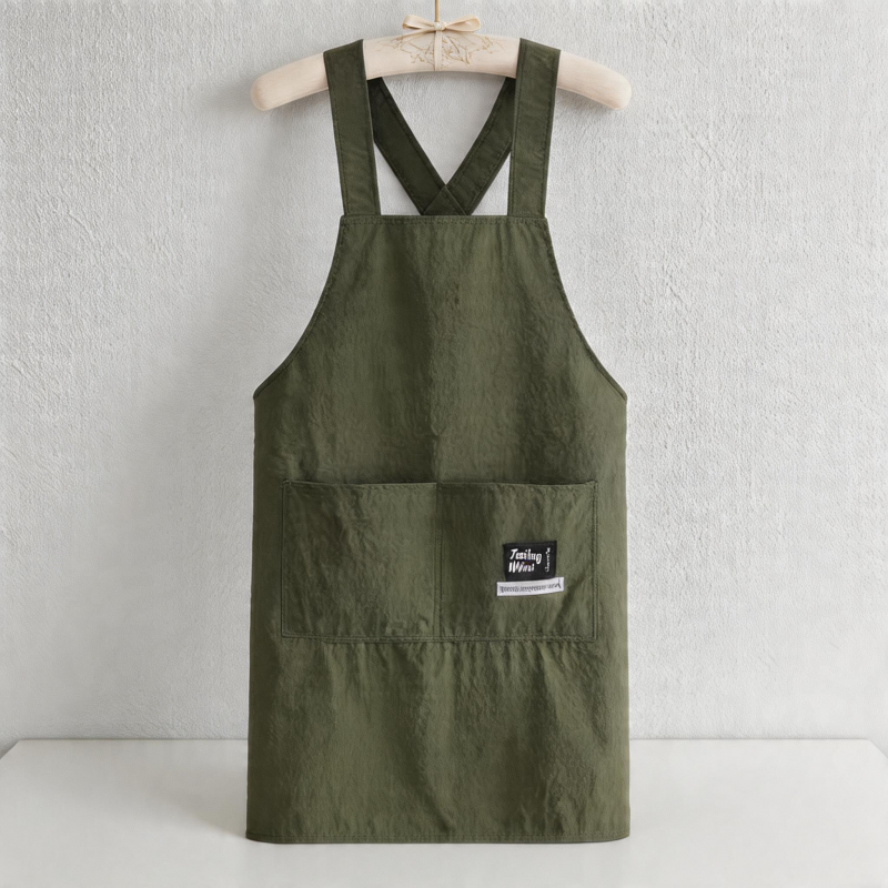 Velvet Waterproof Backband Apron - Canvas Kitchen Apron