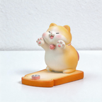 CouldNook Cute Chubby Cat Phone Stand - Adorable Desk Decor Holder
