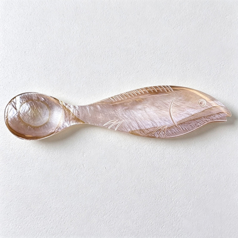 CouldNook Compact Shell Dessert Spoon - Fish Shaped Bowl