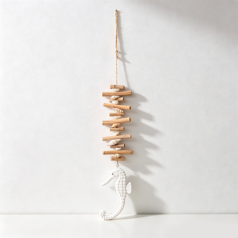 CouldNook Seahorse & Shell Hanging - Mediterranean Coastal Ornament