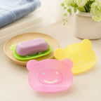 CouldNook Bear Shaped Plastic Soap Dish - Elevated Interior Surface