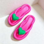 CouldNook Fruit Slippers - Five Colorful Linen-Look Designs Collection