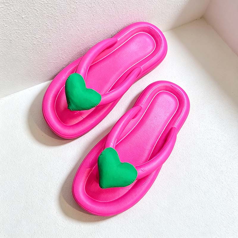 CouldNook Fruit Slippers - Five Colorful Linen-Look Designs Collection