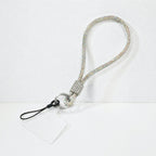 CouldNook Knotted Rhinestone Phone Wrist Strap - Clear Tether Tab