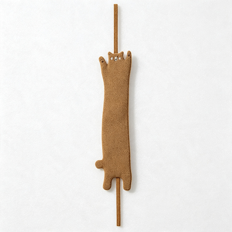 CouldNook Cartoon Animal Back Scrub Strap‑Long Bath Exfoliating Belt