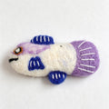 CouldNook Felt Look Fish Pin Brooch - Colorful Sweater Accent