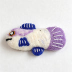 CouldNook Felt Look Fish Pin Brooch - Colorful Sweater Accent