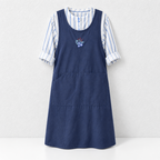 CouldNook Embroidered Cotton Apron - Three Soft Color Options