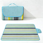 CouldNook Gingham Foldable Picnic Mat - Compact Flap Closure