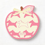 CouldNook Apple Coaster - Printed Bow and Colorful Patchwork Style Patterns