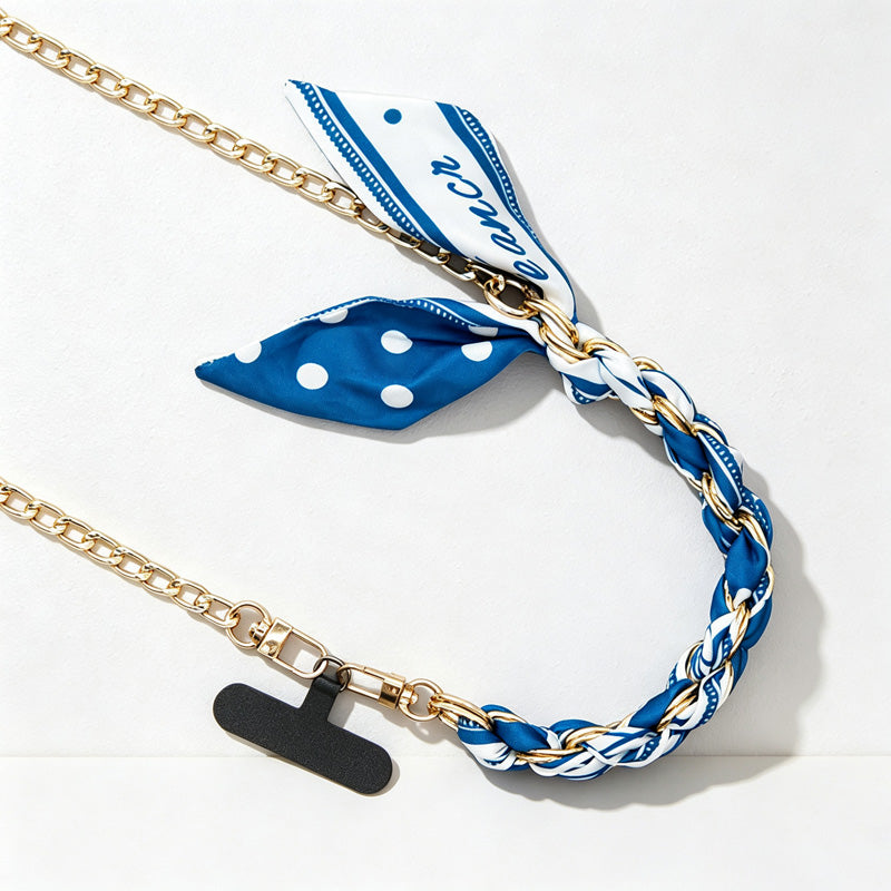 CloudNook Detachable Scarf Phone Chain‑Crossbody Anti‑Lost Lanyard