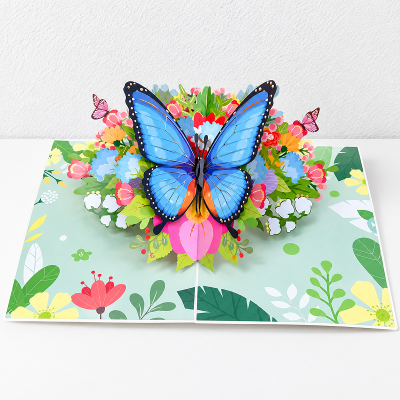CouldNook Nature Pop-Up Greeting Card - Detailed Paper Scenes and Illustrated Covers