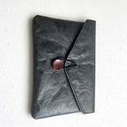 CouldNook Envelope Document Pouch - Crinkled Surface And Button Loop Closure