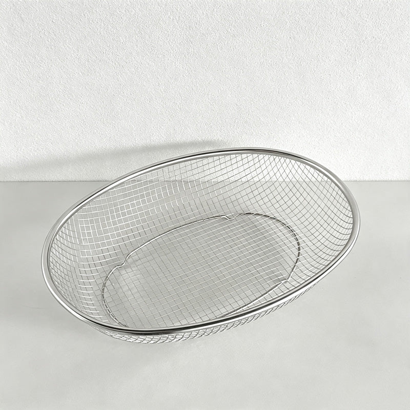 CloudNook Wire Mesh Basket‑Stainless Steel Storage
