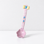 CouldNook Ceramic Long Handle Spoon - Sculpted Floral Accent