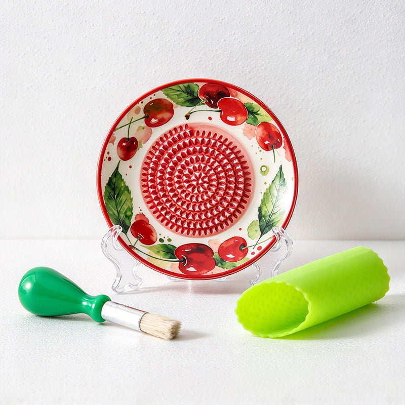 CouldNook Ceramic Grater Plate Set - Fruit Rim