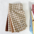 CouldNook Coral Fleece Kitchen Towel - Plaid and Bow Designs