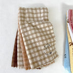 CouldNook Coral Fleece Kitchen Towel - Plaid and Bow Designs
