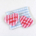 Heart Pink Twill