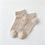 CouldNook Embroidered Ankle Socks - Small Heart Accent