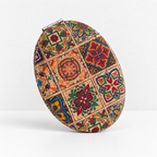 CouldNook Retro Folding Compact Mirror - Double-Sided Patterned Designs