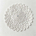 CouldNook Round Floral Lace Coaster - Five White Designs