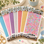 Gem Stickers - Faceted Hearts Stars and Floral Shapes