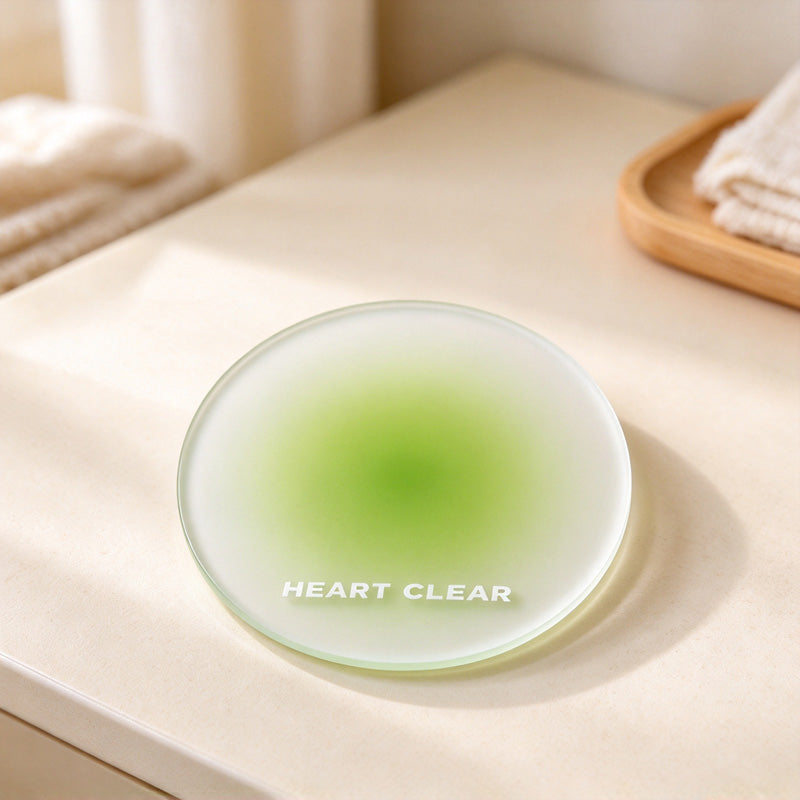 CouldNook Frosted Coaster - Soft Color Halo and Round Minimal Outline